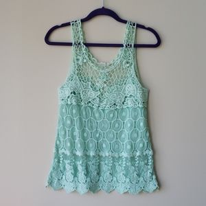 Aqua Lace Tank